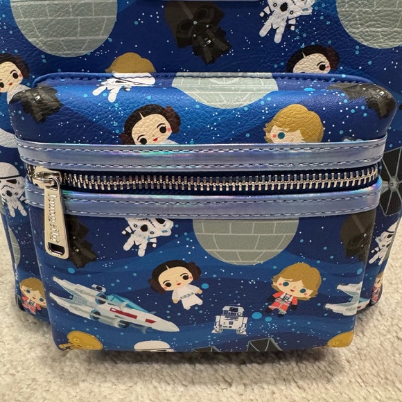 Loungefly Star Wars Chibi Icons A New Hope Blue Iridescent - Picture 3 of 11